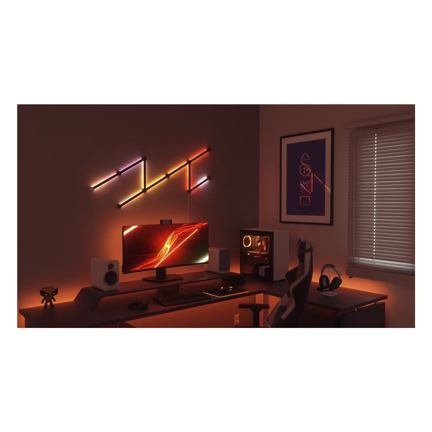 Nanoleaf - Set med rälsskydd LINES 9 delar svart matt