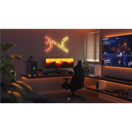 Nanoleaf - KIT 9x LED RGBW Ljusreglerad skena LINES LED/2W/230V 1200-6000K Wi-Fi