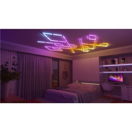 Nanoleaf - KIT 9x LED RGBW Ljusreglerad skena LINES LED/2W/230V 1200-6000K Wi-Fi