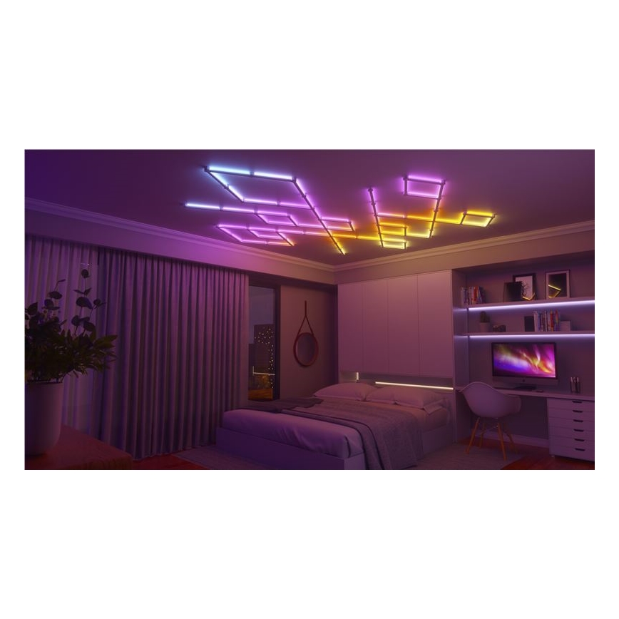 Nanoleaf - KIT 9x LED RGBW Ljusreglerad skena LINES LED/2W/230V 1200-6000K Wi-Fi