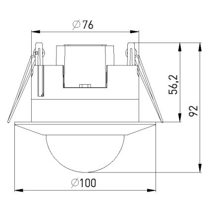 Närvarosensor PIR 2000W/230V