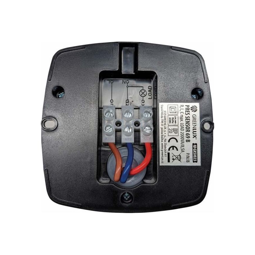 Närvarosensor PRES SENSOR 2000W svart