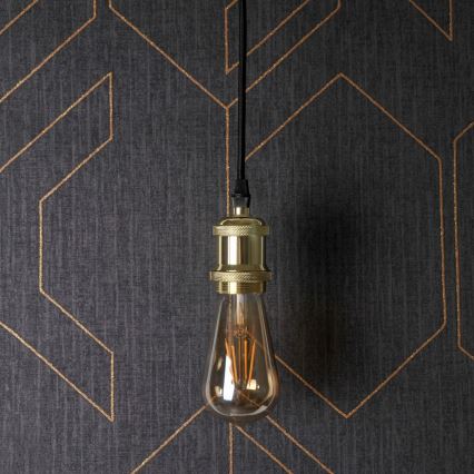 Nätaggregat kabel 1xE27/20W/230V guld