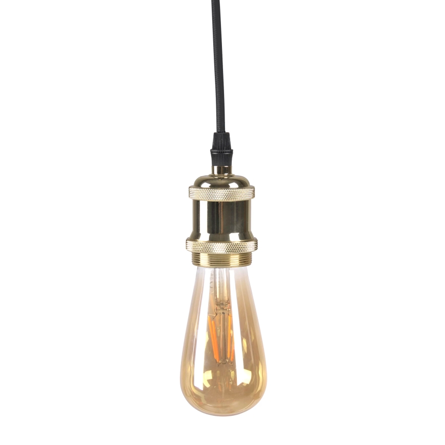 Nätaggregat kabel 1xE27/20W/230V guld