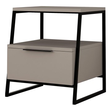 Nattduksbord ORI svart/taupe