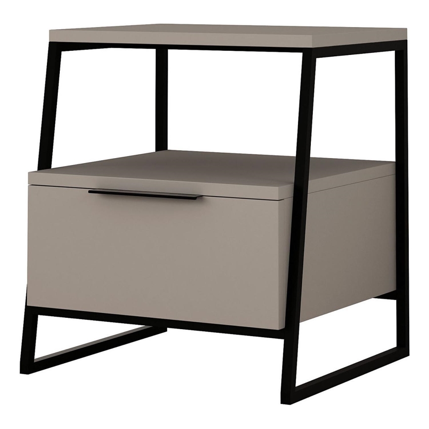 Nattduksbord ORI svart/taupe