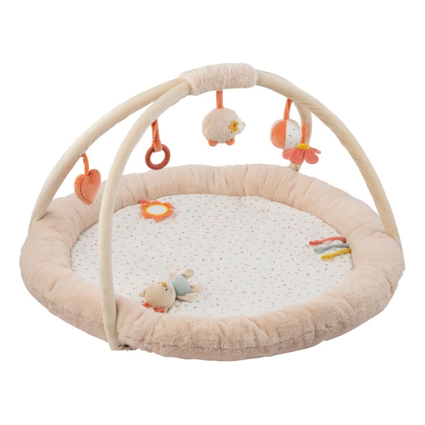 Nattou - Barnfilt för att leka med en trapets MILA, ZOE & LANA beige