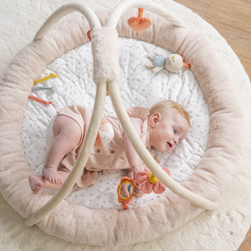 Nattou - Barnfilt för att leka med en trapets MILA, ZOE & LANA beige
