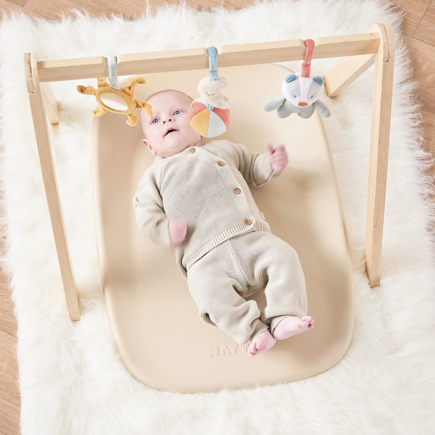 Nattou - Bytmatta SOFTY 50x70 cm beige