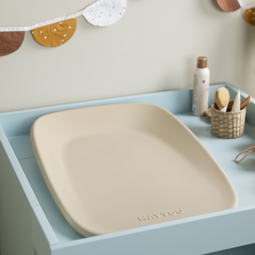 Nattou - Bytmatta SOFTY 50x70 cm beige