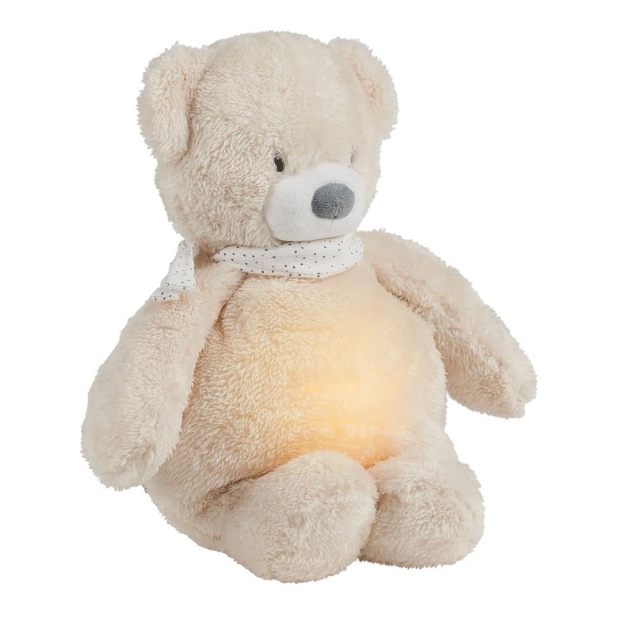 Nattou - Goskompis med melodi och ljus SLEEPY BEAR 04.01.2001 beige