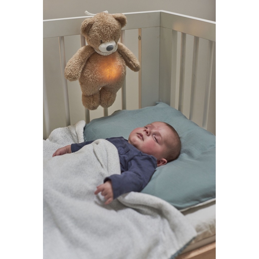 Nattou - Goskompis med melodi och ljus SLEEPY BEAR 04.01.2001 brun