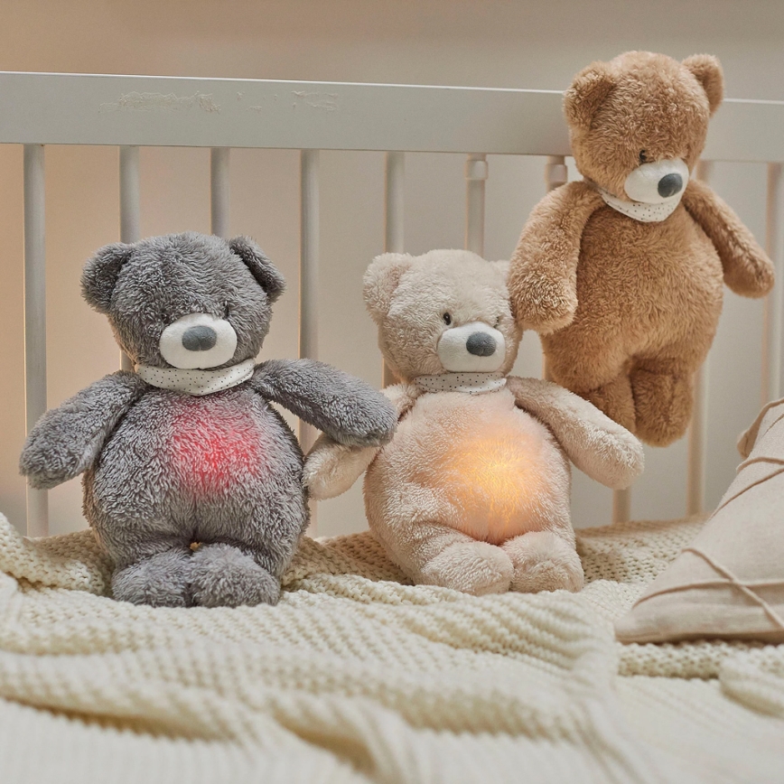 Nattou - Goskompis med melodi och ljus SLEEPY BEAR 04.01.2001 brun