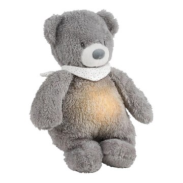 Nattou - Goskompis med melodi och ljus SLEEPY BEAR 04.01.2001 grå