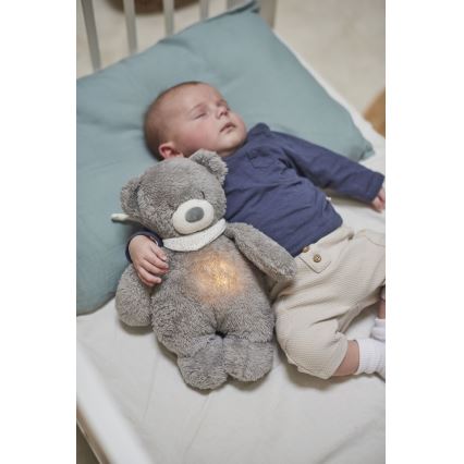 Nattou - Goskompis med melodi och ljus SLEEPY BEAR 04.01.2001 grå