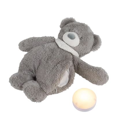 Nattou - Goskompis med melodi och ljus SLEEPY BEAR 04.01.2001 grå