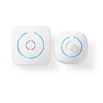 Nedis ALRMMW20WT - Alarm med Trådlös rörelsesensor 6xAA vit