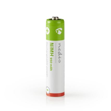Nedis BANM9HR034B - 4st Laddningsbara Batterier AAA Ni-MH/1.2V/950mAh