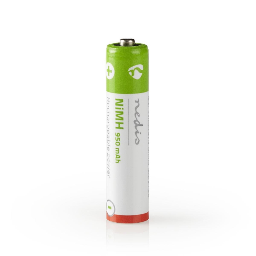 Nedis BANM9HR034B - 4st Laddningsbara Batterier AAA Ni-MH/1.2V/950mAh