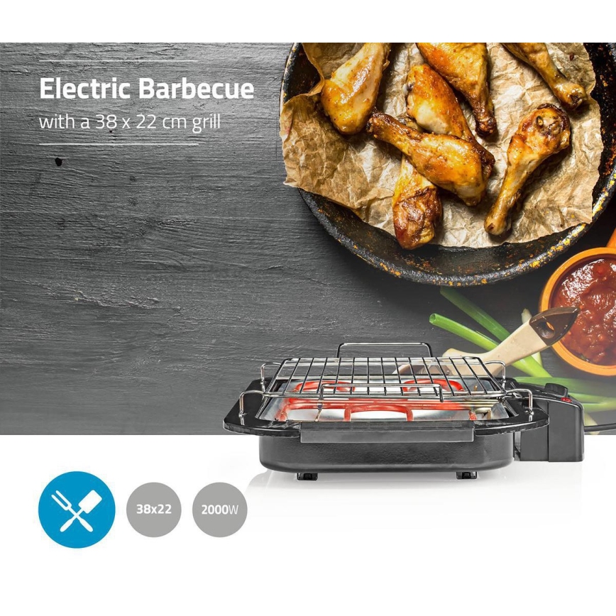 Elektrisk grill 2000W/230V