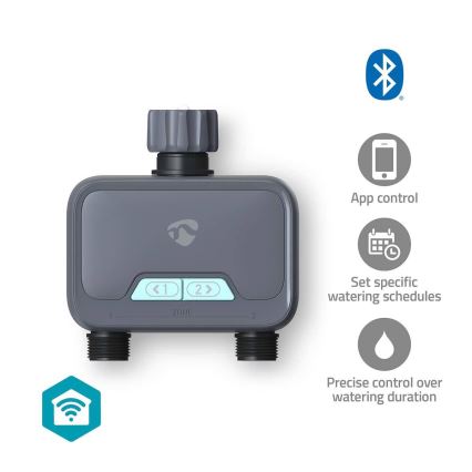 Vattenflödesregulator 4xAA Wi-Fi Tuya IP54
