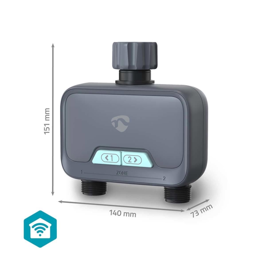 Vattenflödesregulator 4xAA Wi-Fi Tuya IP54