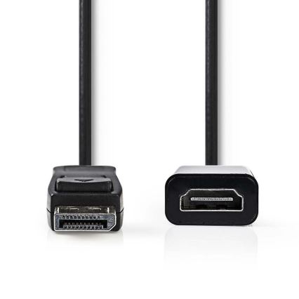 Nedis CCGP37150BK02 - HDMI-kabel skärmuttag - HDMI output 0.2 m