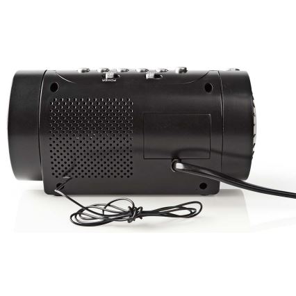Radio väckarklocka med LED-display och projektor 230V