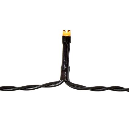 LED julkedja för utomhusbruk 192xLED/7 funktioner/3xAA 14,9m IP44 varm vit