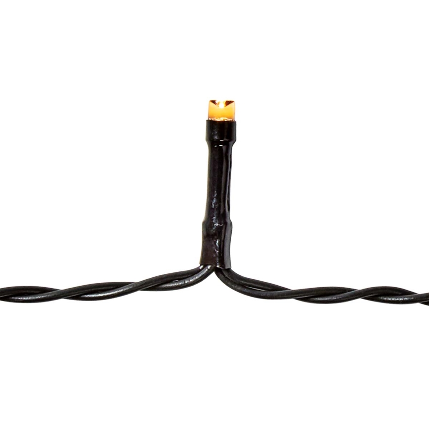 LED utomhus julbelysning 192xLED/7 funktioner/3xAA 14,9m IP44 varmvit