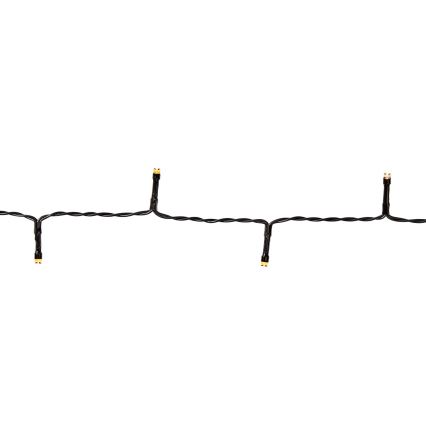 LED julkedja för utomhusbruk 96xLED/7 funktioner/3xAA 7,7m IP44 varm vit
