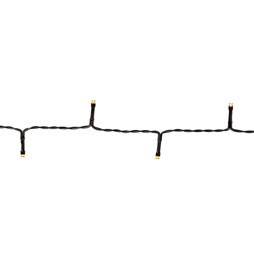 LED julkedja för utomhusbruk 96xLED/7 funktioner/3xAA 7,7m IP44 varm vit