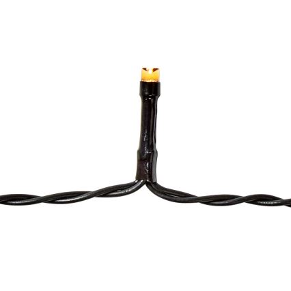 LED julkedja för utomhusbruk 96xLED/7 funktioner/3xAA 7,7m IP44 varm vit