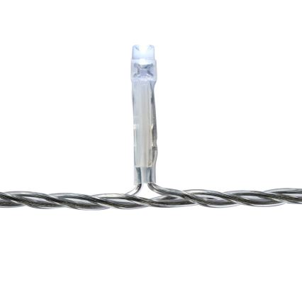 LED Utomhus julgardin 360xLED/7 funktioner 14m IP44 kallvit