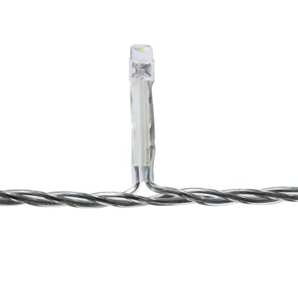 LED Utomhus julgardin 360xLED/7 funktioner 14m IP44 kallvit