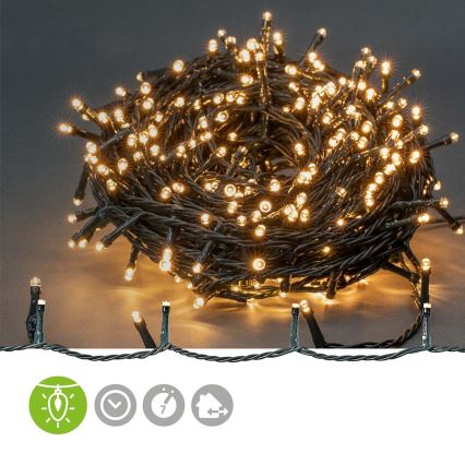 LED julkedja för utomhusbruk 720xLED/7 funktioner 57m IP44 varm vit