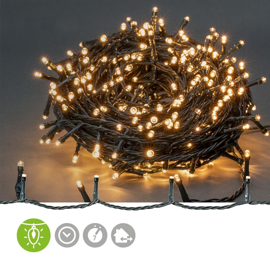 LED julkedja för utomhusbruk 720xLED/7 funktioner 57m IP44 varm vit