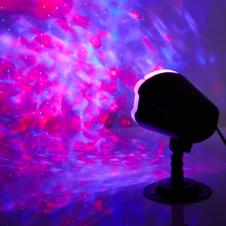 LED Laserprojektor 6W/230V IP65 + fjärrkontroll