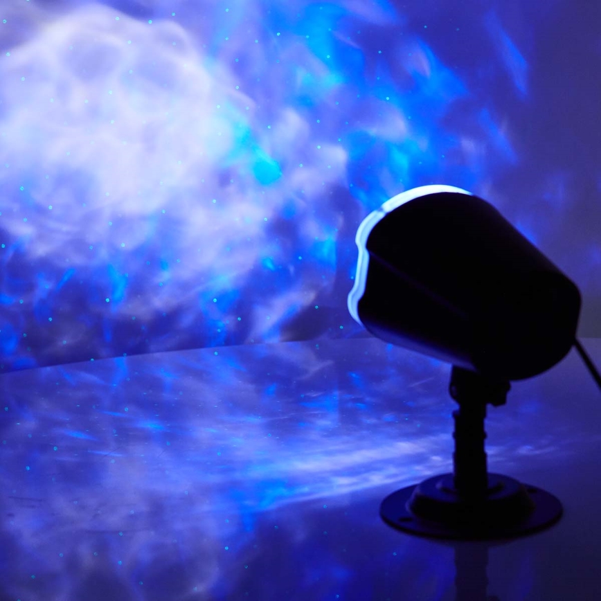 LED Laserprojektor 6W/230V IP65 + fjärrkontroll