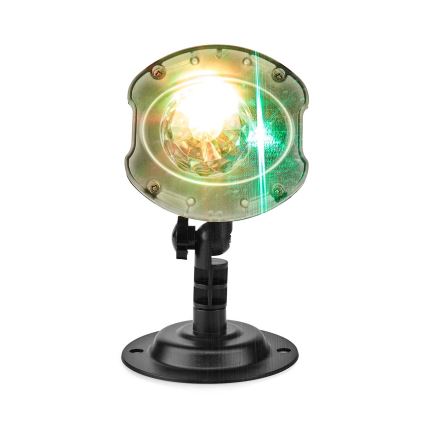 LED Laserprojektor 6W/230V IP65 + fjärrkontroll