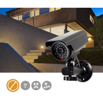 LED Security camera mockup 2xAA IP44