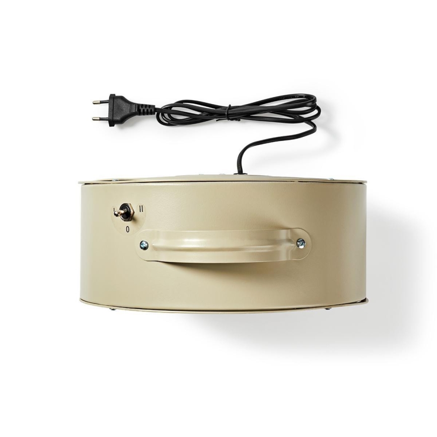 Nedis FNCL10GY20 - Bordsfläkt RETRO 20W/230V grå ø25 cm