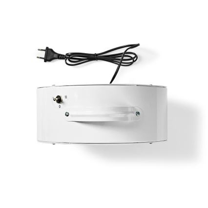 Nedis FNCL10WT20 - Bordsfläkt RETRO 20W/230V vit ø25 cm