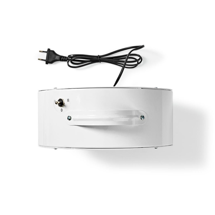 Nedis FNCL10WT20 - Bordsfläkt RETRO 20W/230V vit ø25 cm