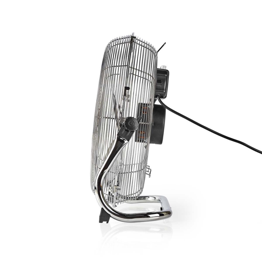 Golvfläkt 80W/230V blank krom
