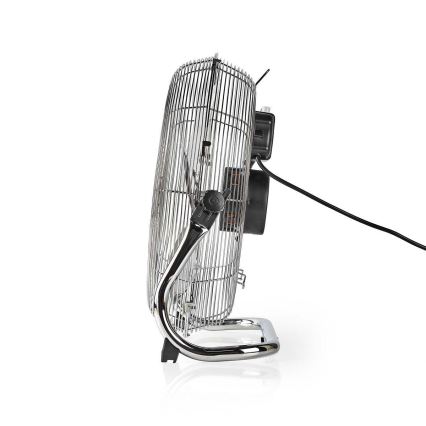 Stående fläkt 80W/230V skinande krom