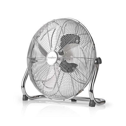 Stående fläkt 80W/230V skinande krom