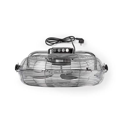 Stående fläkt 80W/230V skinande krom