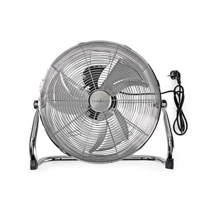 Stående fläkt 80W/230V skinande krom