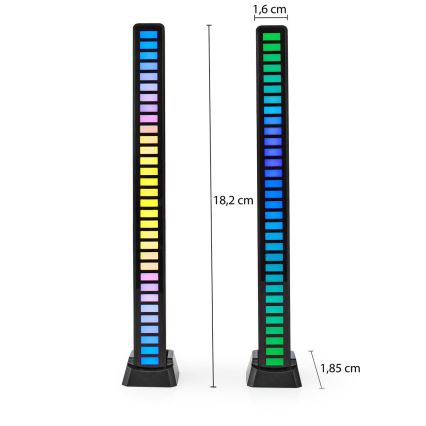 KIT 2x LED RGB Rechargeable bordslampa LED/250 mAh